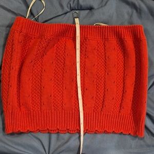Double Zero Knit Tube Top.  Medium